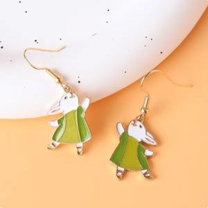 Cute Bunny In Pajamas Earrings